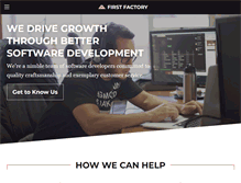 Tablet Screenshot of firstfactory.com